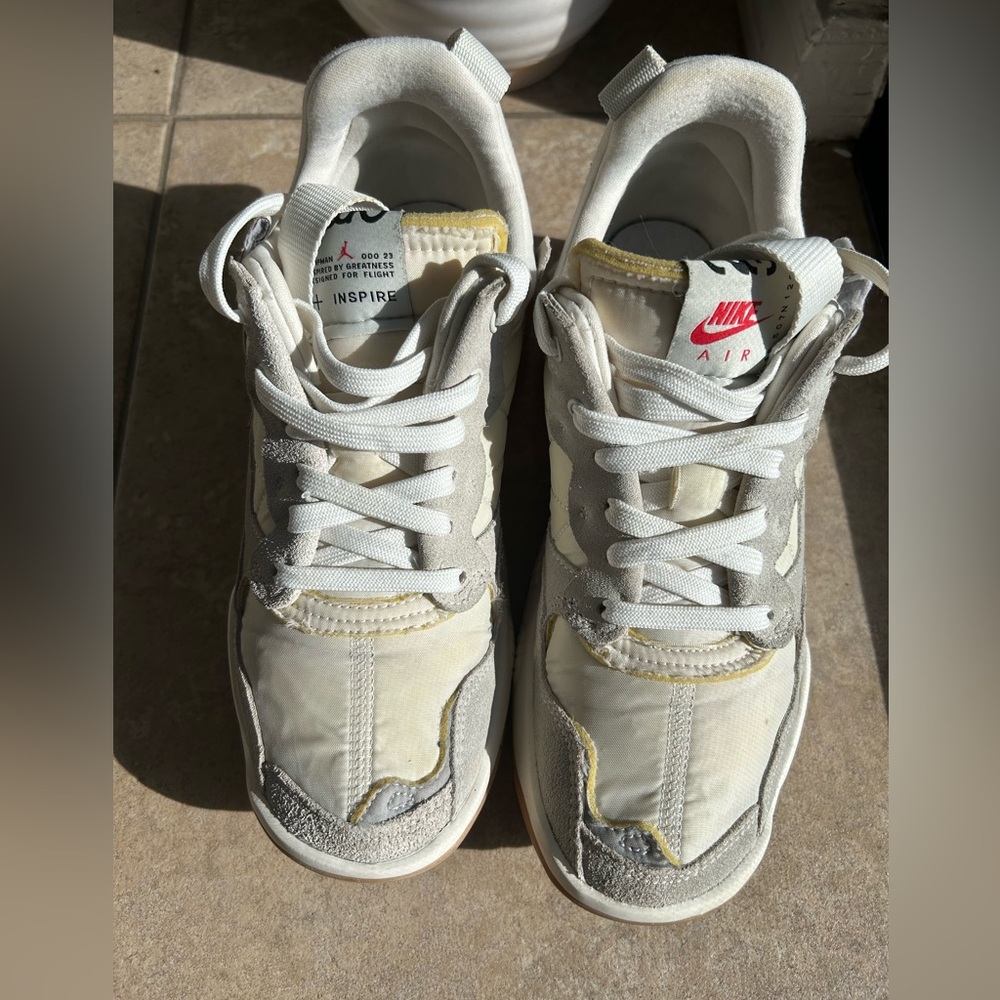 Nike Air Jordan MA2 Inspire Sneakers Cream Gray Peach Women’s 8.5 - Picture 13 of 15